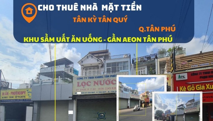 Cho thuê nhà mặt tiền Vườn Lài 92m2, 3 Lầu+ST, 28Triệu - khu SẦM UẤT